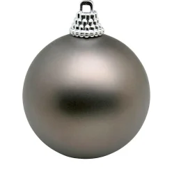 Sale DecoWoerner Weihnachtskugeln Stahl Matt, 8cm - 12Stück Grau