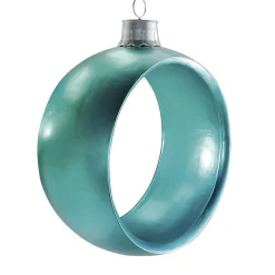 DecoWoerner Weihnachtskugel-Ring 110 Cm, Eis blau