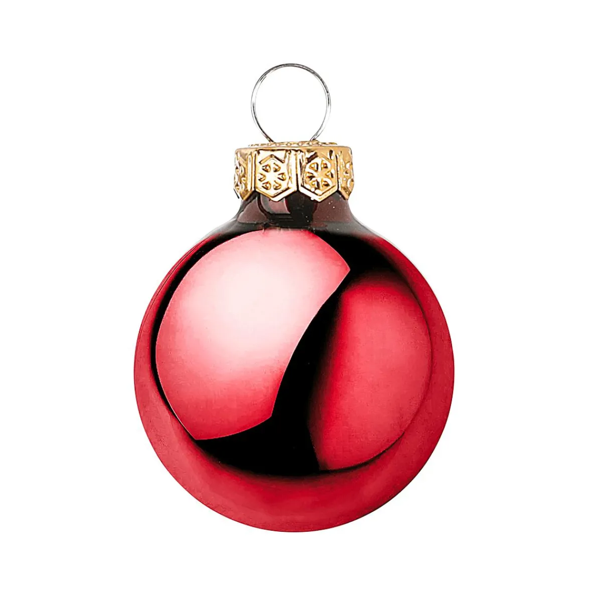 New DecoWoerner Weihnachtskugel-Set Aus Glas 9 Stück In Der Box rot