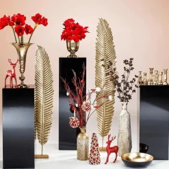 New DecoWoerner Weihnachtskugel-Set Aus Glas 9 Stück In Der Box rot