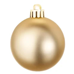 New DecoWoerner Weihnachtskugel-Set Aus Kunststoff 100tlg. 3 – 6 Cm Ø gold