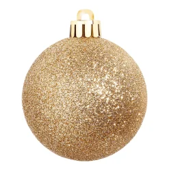 New DecoWoerner Weihnachtskugel-Set Aus Kunststoff 100tlg. 3 – 6 Cm Ø gold