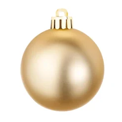 New DecoWoerner Weihnachtskugel-Set Aus Kunststoff 100tlg. 3 – 6 Cm Ø gold