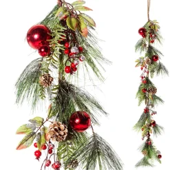 New DecoWoerner Weihnachtsranke 150 Cm mehrfarbig
