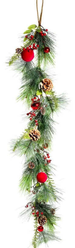 New DecoWoerner Weihnachtsranke 150 Cm mehrfarbig