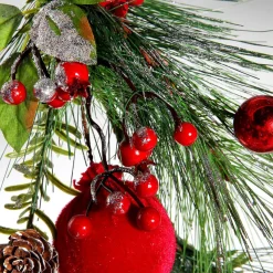 New DecoWoerner Weihnachtsranke 150 Cm mehrfarbig