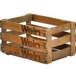 Sale DecoWoerner Weinkiste Original 46x31x25 Cm braun
