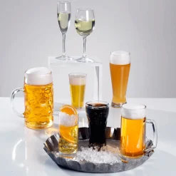 Clearance DecoWoerner Weißwein Glas Langstielig-Lebensmittel-Attrappe 20 Cm gelb