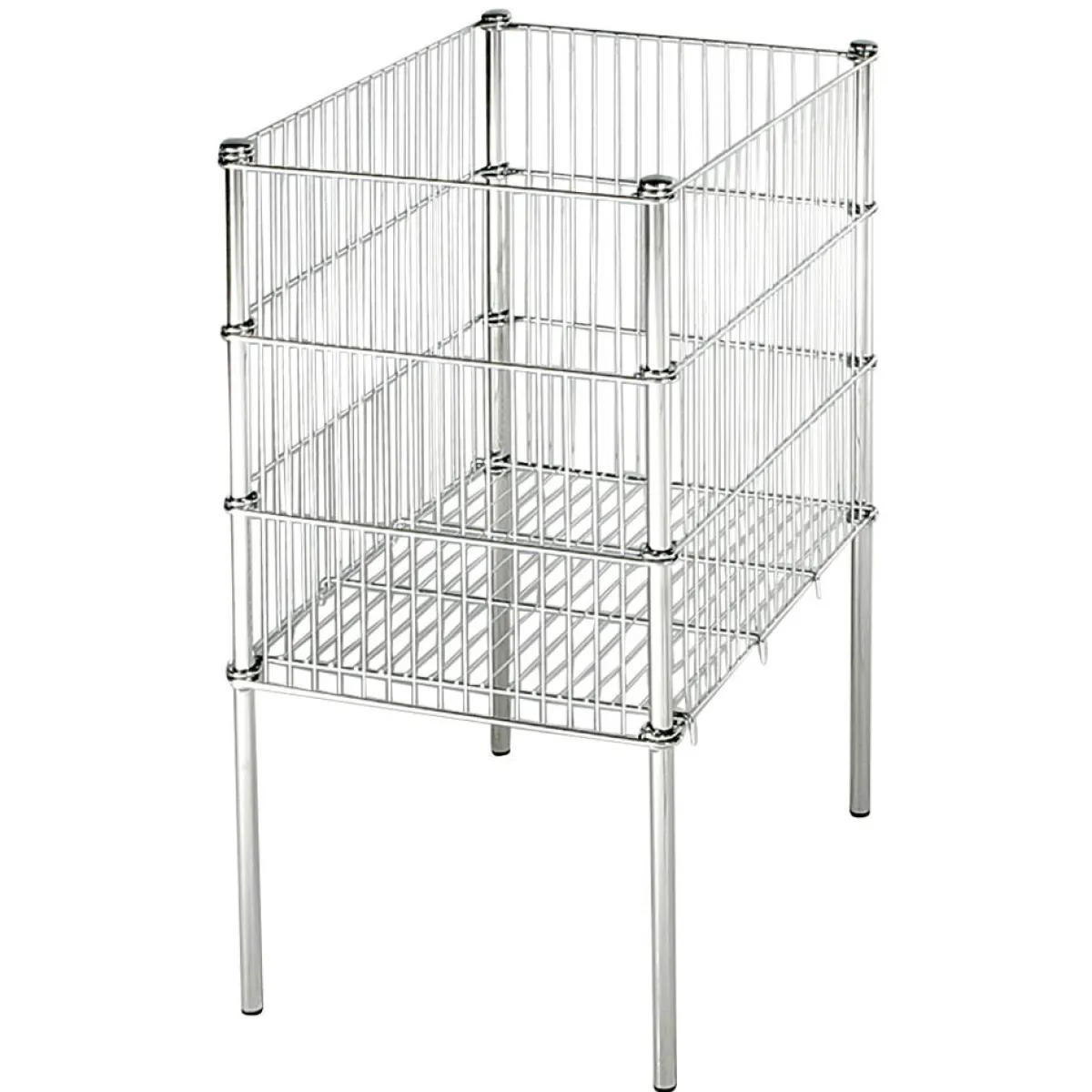Online DecoWoerner Wühlkorb Faltbar, 75 Cm Hoch silber