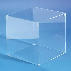 Clearance DecoWoerner Würfelbox Mit Deckel 30 X 30 Cm transparent