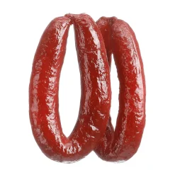 New DecoWoerner Wurstringe Lebensmittel-Attrappe, Pack á 2 Stück rot
