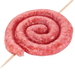 New DecoWoerner Wurst-Schnecke Roh Lebensmittel-Attrappe 9 Cm rot