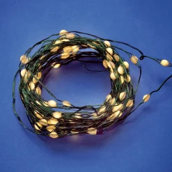 New DecoWoerner XL LED Draht Lichterkette Für Außen, 10 M grün