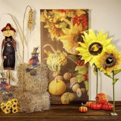 Best DecoWoerner XL Mega Sonnenblume 140 Cm gelb