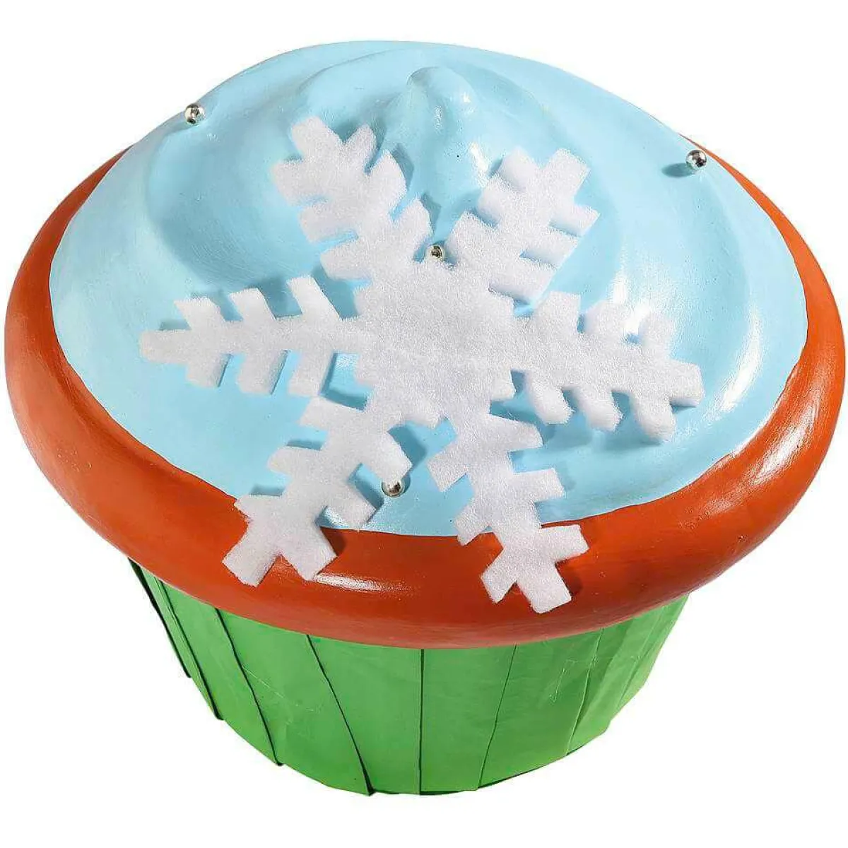 Hot DecoWoerner XXL Cupcake Attrappe 50 Cm Ø blau