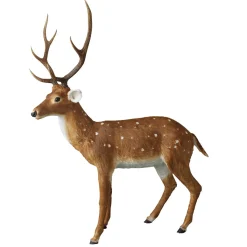 Best DecoWoerner XXL Deko Hirsch Stehend 195 Cm braun