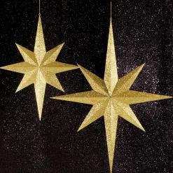 Best DecoWoerner XXL Deko Stern 80 Cm gold