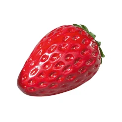 New DecoWoerner XXL Erdbeer Lebensmittel-Attrappe 40 Cm 30 Cm Ø rot