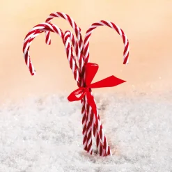Discount DecoWoerner XXL Zuckerstangen Lebensmittel-Attrappe 5 Stück 40 Cm rot