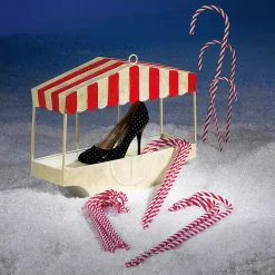 Discount DecoWoerner XXL Zuckerstangen Lebensmittel-Attrappe 5 Stück 40 Cm rot