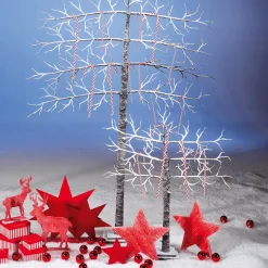 Discount DecoWoerner XXL Zuckerstangen Lebensmittel-Attrappe 5 Stück 40 Cm rot