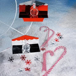 Discount DecoWoerner XXL Zuckerstangen Lebensmittel-Attrappe 5 Stück 50 Cm rot