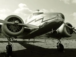 Discount DecoWoerner XXL-Planenbanner "Flugzeug" Aus Schwer Entflammbarer LKW-Plane 250 X 330 Cm Grau