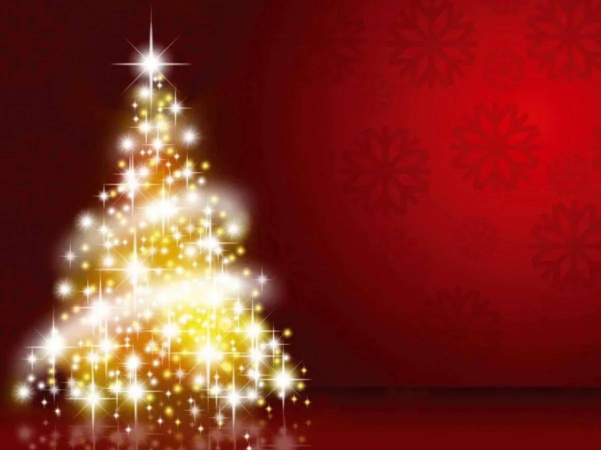Online DecoWoerner XXL-Planenbanner "Weihnachtsbaum" Aus Schwer Entflammbarer LKW-Plane 250 X 330 Cm gold
