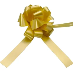 Online DecoWoerner Zieh-Schleife, 10 Cm Ø, , 50 Stück gold
