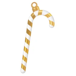 Best DecoWoerner Zuckerstange Gold / Weiß mehrfarbig